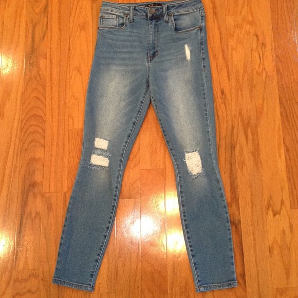 STS BLUE BRIE High Rise Skinny Distressed Tag Size 28 - Picture 2 of 8